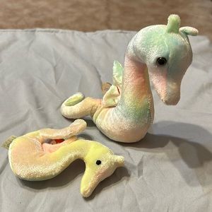 TY Beanie Baby and Teenie Beanie NEON THE SEAHORSE Tags intact